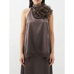 Magda Butrym Top Woman Brown